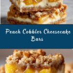 Peach Cobbler Cheesecake Bars Recipe