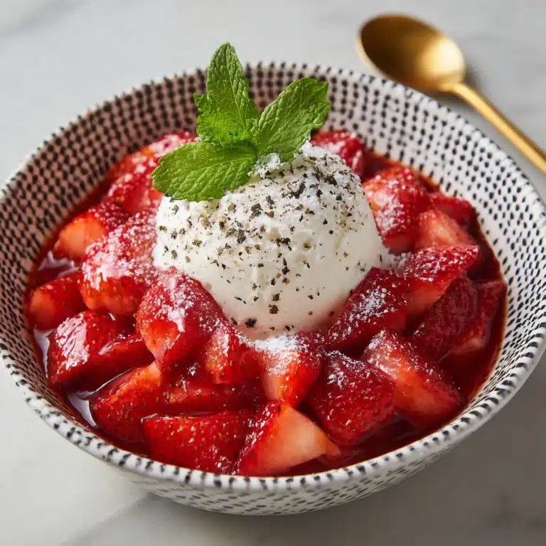 Italian Macerated Strawberries Recipe