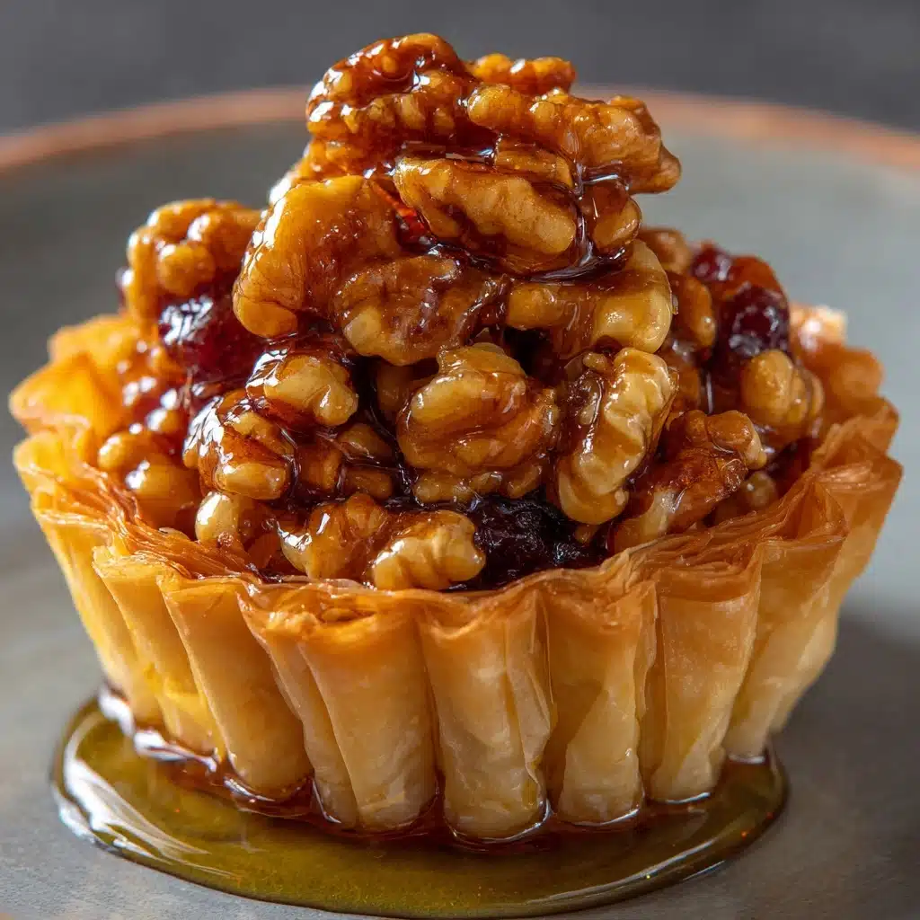 Pecan Caramel Baklava Cups Recipe - Recipe Image