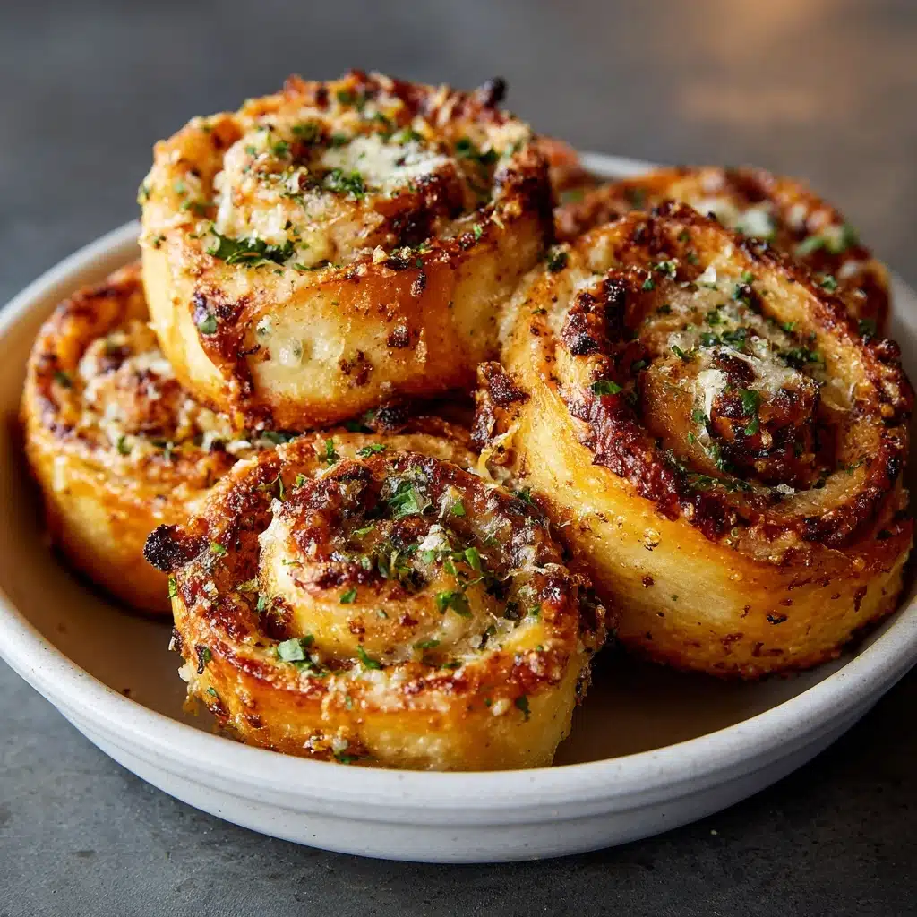 Garlic Parmesan New York Pizza Rolls Recipe - Recipe Image