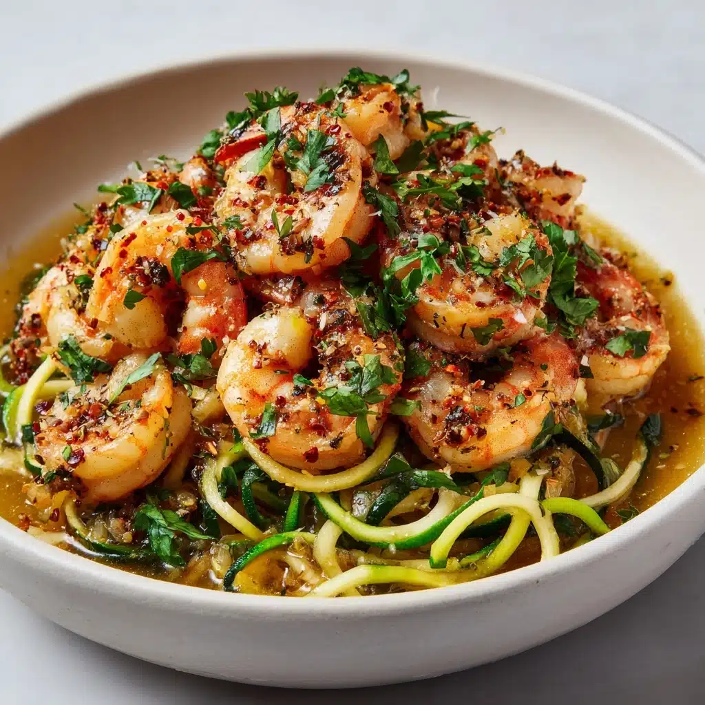 Garlic Butter Shrimp with Zucchini Noodles Recipe - Recipe Image