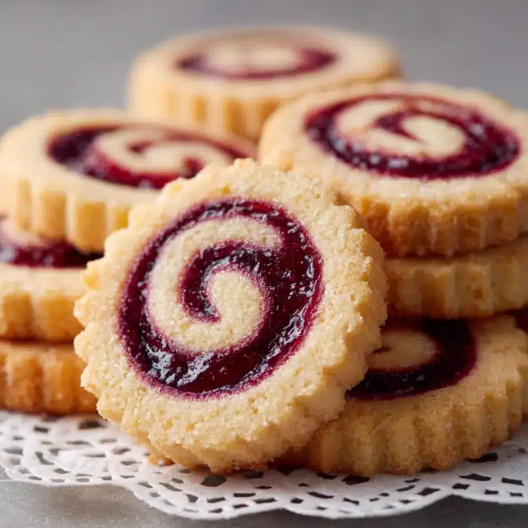 Raspberry Swirl Shortbread Cookies Recipe