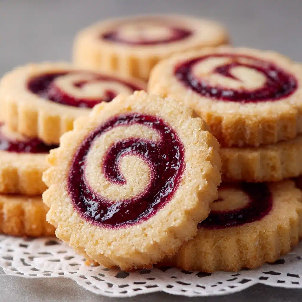 Raspberry Swirl Shortbread Cookies Recipe
