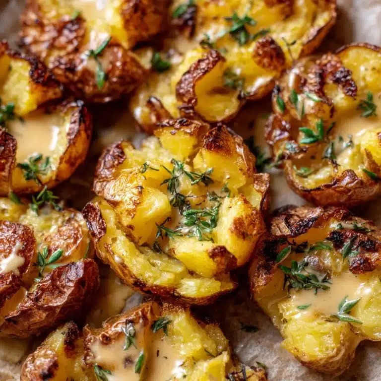 Honey Mustard Smashed Potatoes Recipe