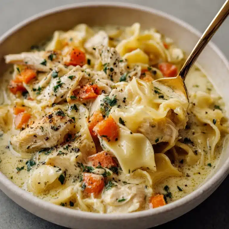 Creamy Chicken Noodle Soup Recipe