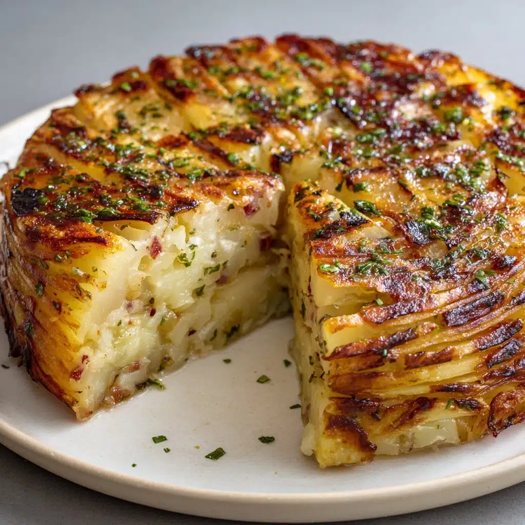 Spanish Tortilla-Inspired Quiche With Hashbrown Crust Recipe - Recipe Image