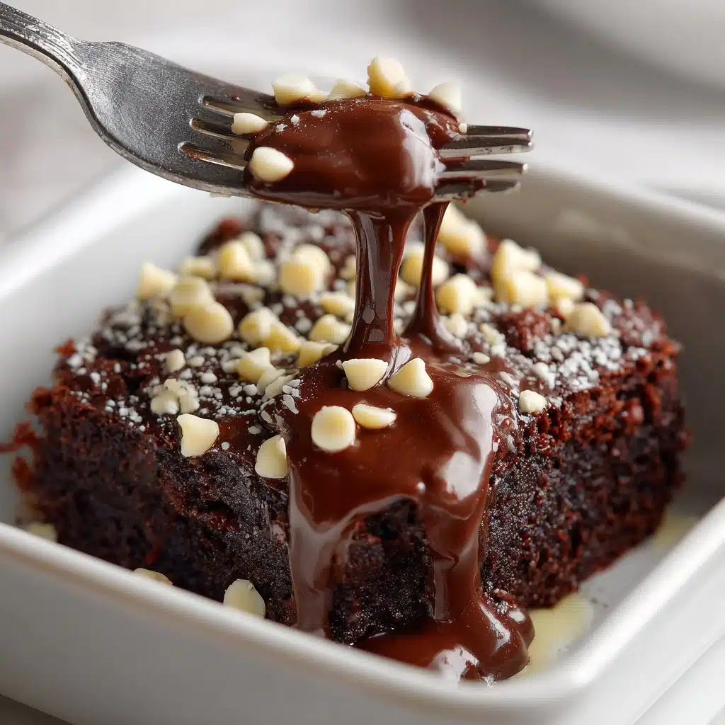 Slow Cooker Double Chocolate Peanut Butter Pudding Cake Recipe - Recipe Image