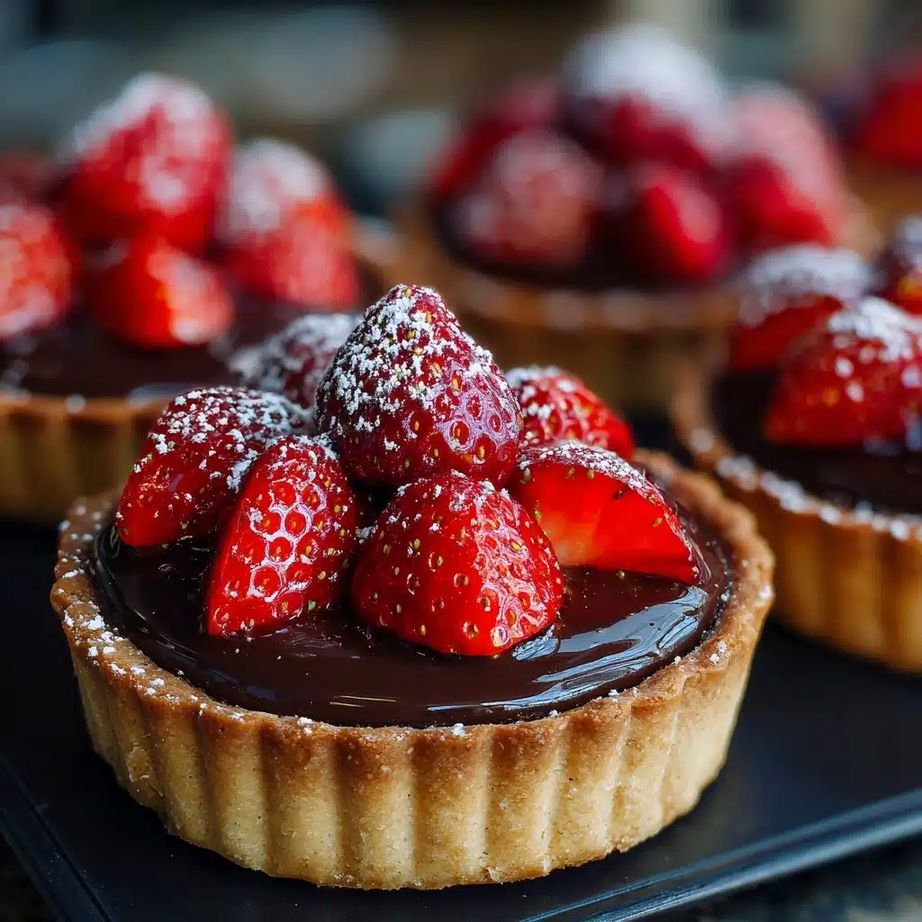 Chocolate Strawberry Tarts Recipe - Recipe Image