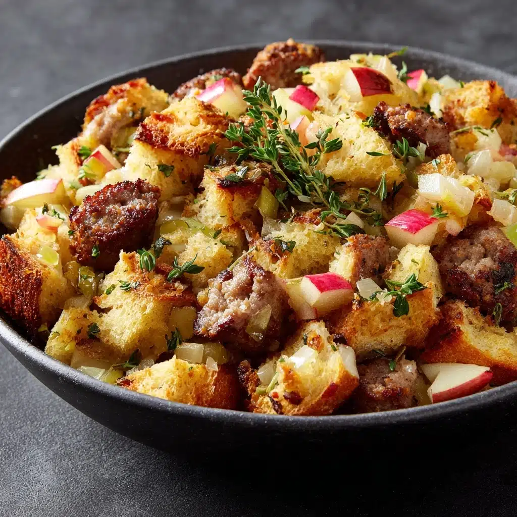 Crockpot Stuffing with Sausage and Apple Recipe - Recipe Image