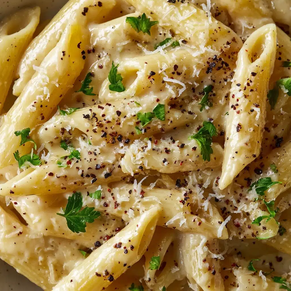 Creamy Garlic Penne Pasta Recipe