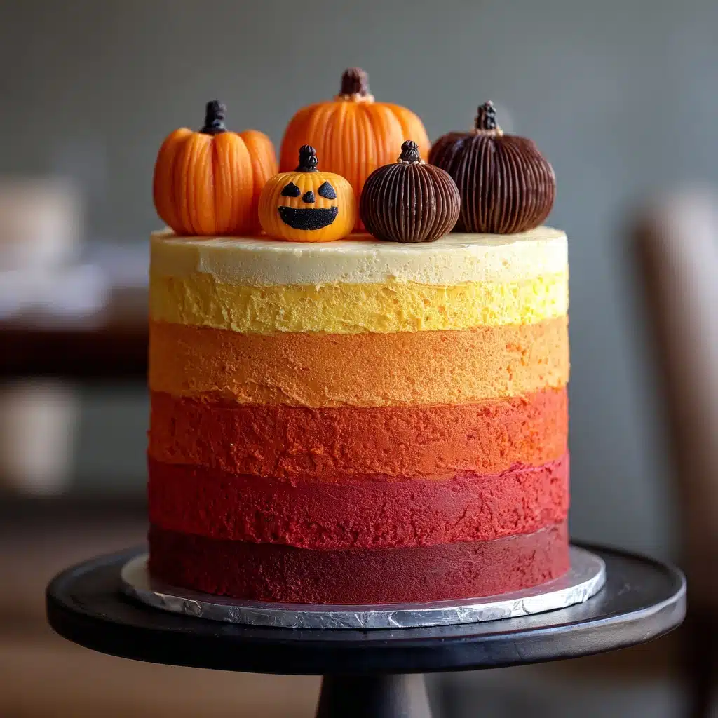 Stenciled Halloween Sprinkle Cake Recipe