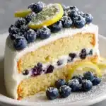 Lemon Blueberry Cheesecake Cake Recipe