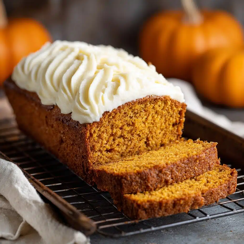 Pumpkin Bread with Cream Cheese Frosting Recipe - Recipe Image