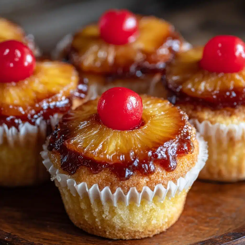 Pineapple Upside-Down Cupcakes Recipe - Recipe Image