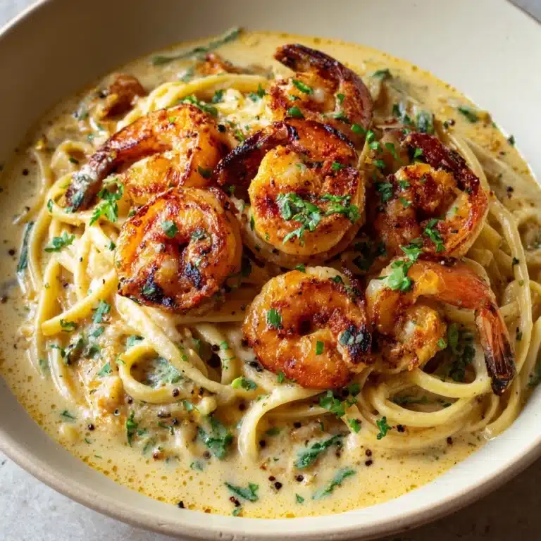 Creamy Tuscan Shrimp Linguine Recipe