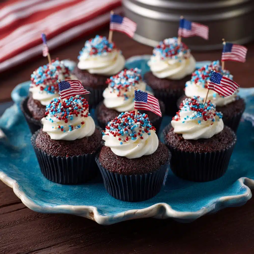 Patriotic Brownie Bombs Recipe - Recipe Image