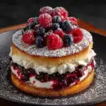 Pancake Cake with Pastry and Berry Fruit Recipe