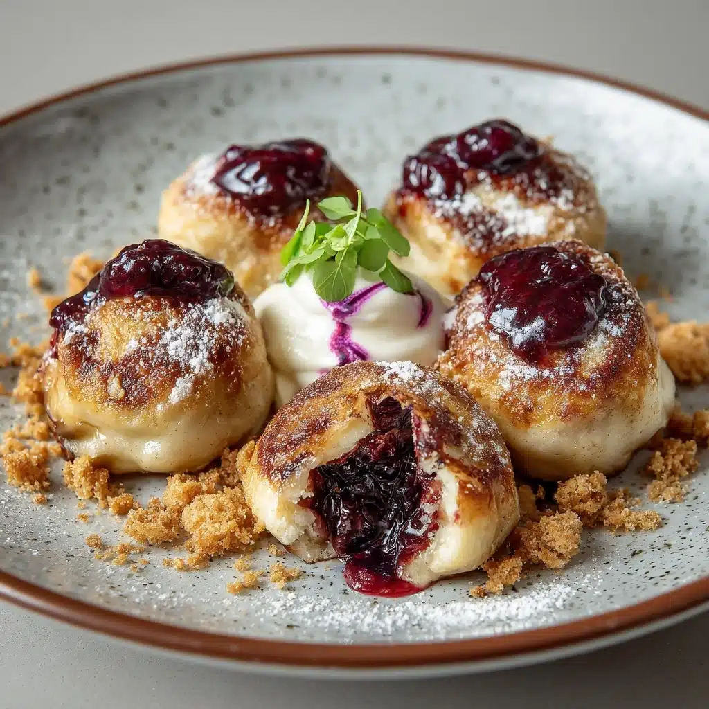 Plum Dumplings with Ricotta Recipe - Recipe Image