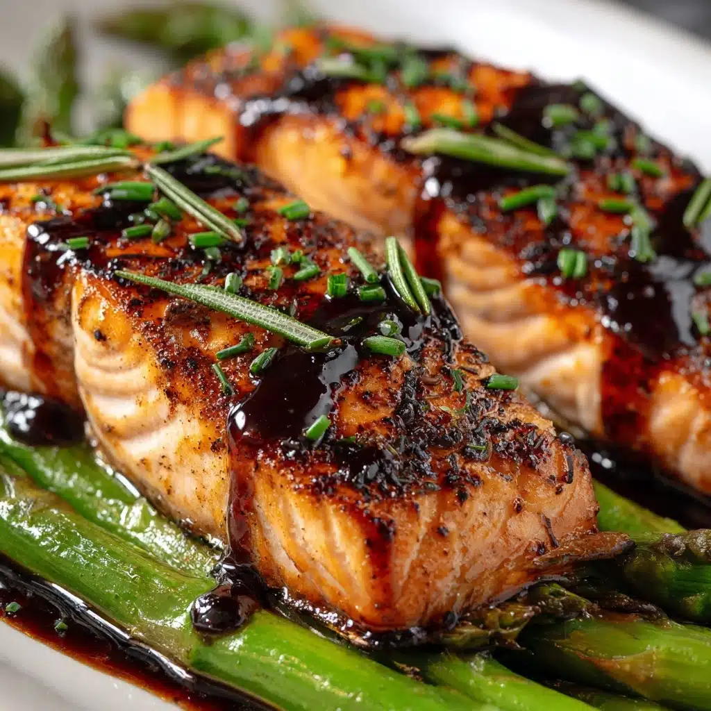 Balsamic Glazed Salmon with Asparagus Recipe - Recipe Image