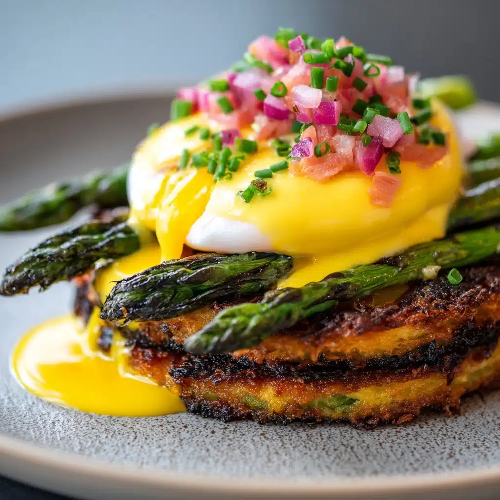 Salmon Cake Eggs Benedict Recipe - Recipe Image
