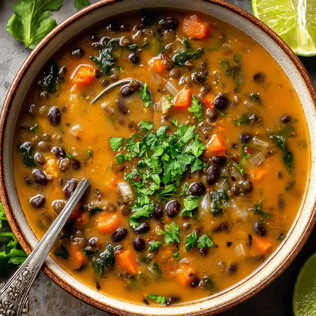 Black Bean and Lentil Soup Recipe - Recipe Image