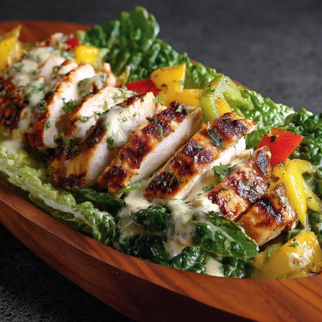 Grilled Romaine Caesar with Chicken Recipe - Recipe Image