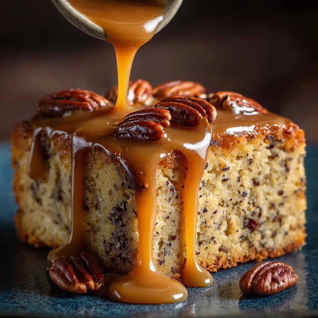 Banana Pecan Caramel Layer Cake Recipe
