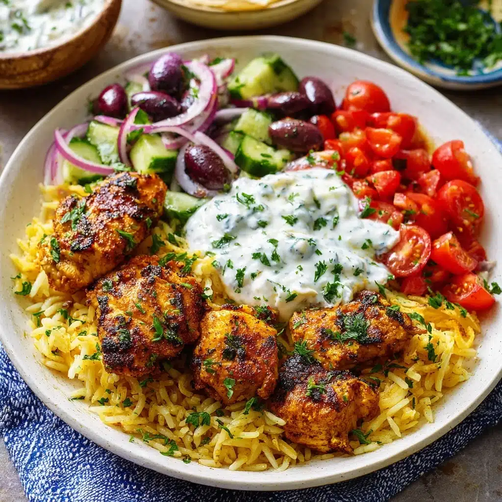 Instant Pot Chicken Souvlaki Rice Recipe - Recipe Image