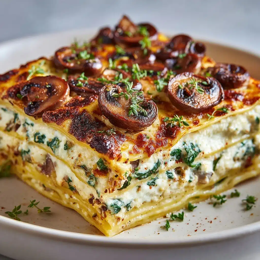 Mushroom and Spinach Lasagna Recipe - Recipe Image