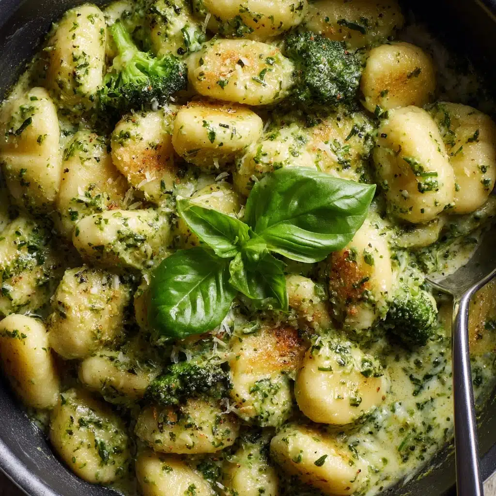 Creamy Lemon Pesto Gnocchi with Broccoli Recipe - Recipe Image