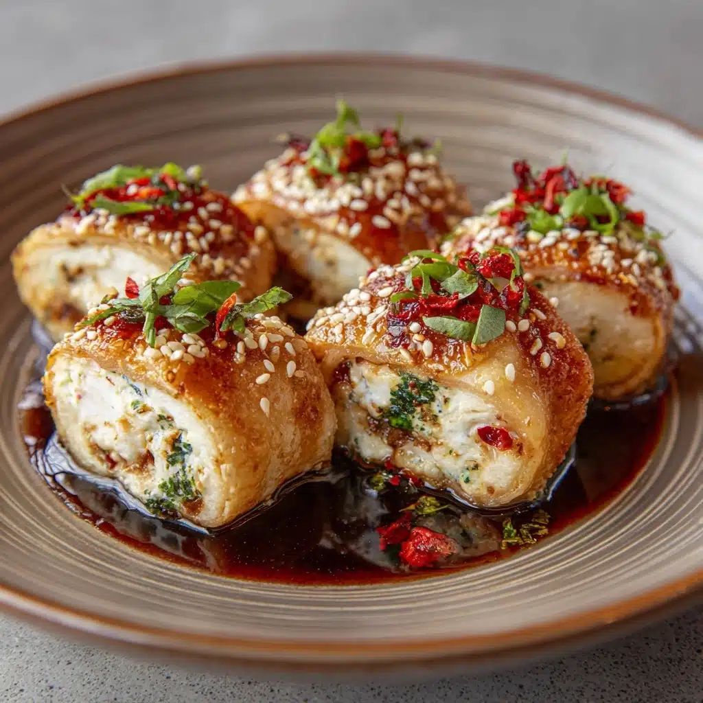 Crispy Oven Fried Feta Rolls with Chili Honey Recipe