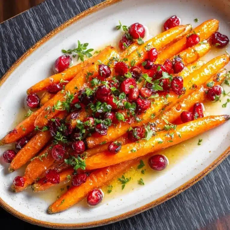 Maple Roasted Carrots with Cranberries Recipe
