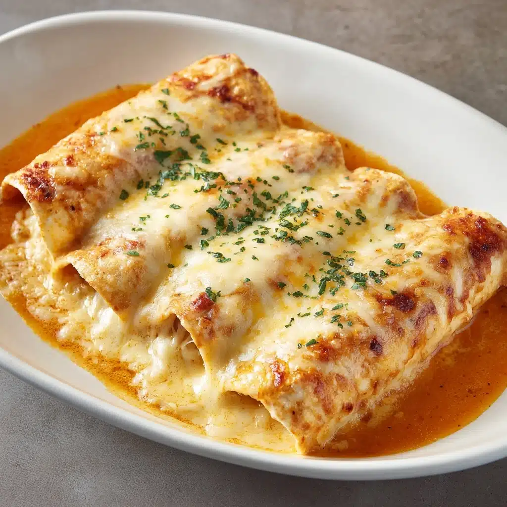 Chicken Enchiladas with Sour Cream White Sauce Recipe - Recipe Image