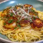Garlic Butter Chicken Bites with Creamy Parmesan Pasta Recipe