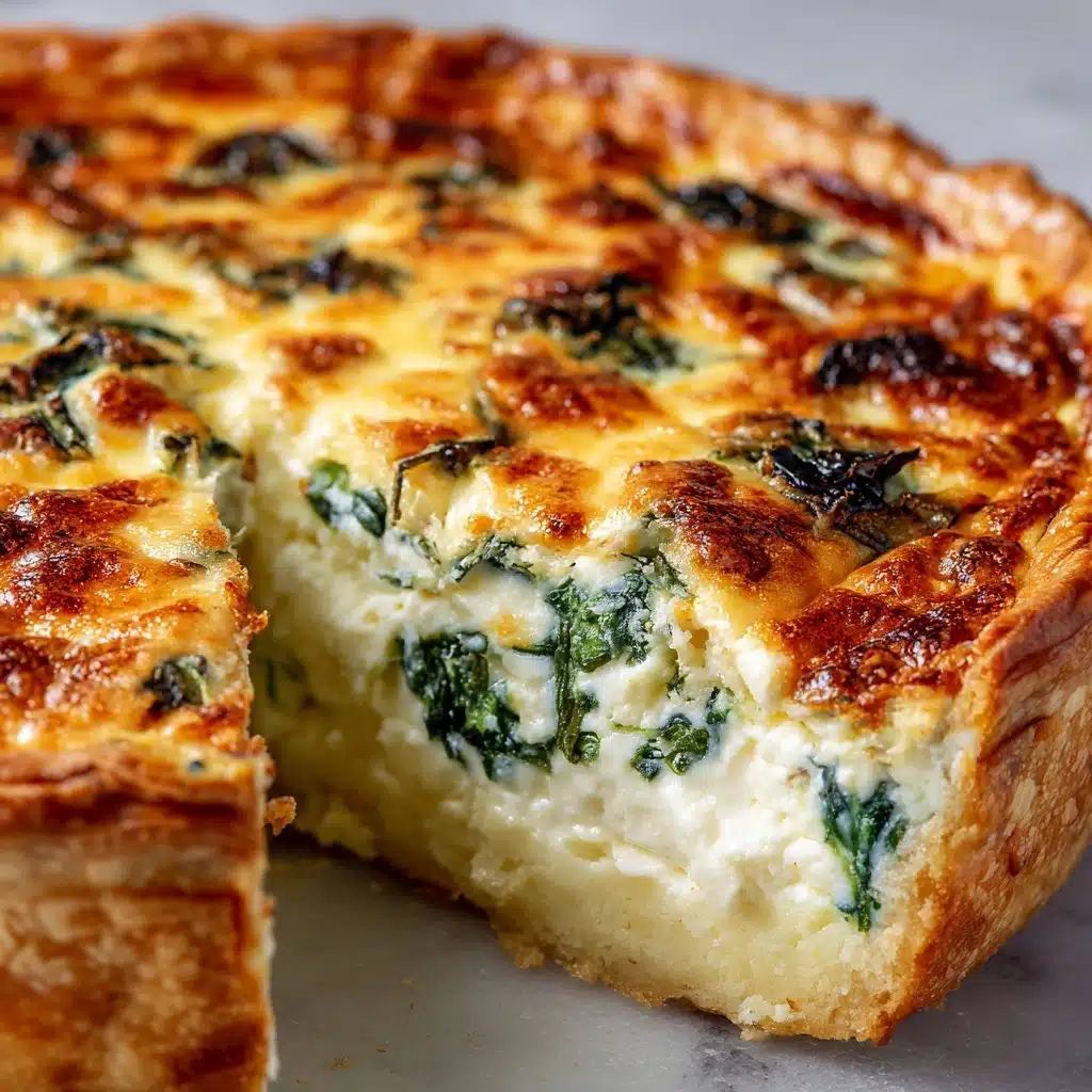 Spinach Egg Cheese Pie Recipe - Recipe Image