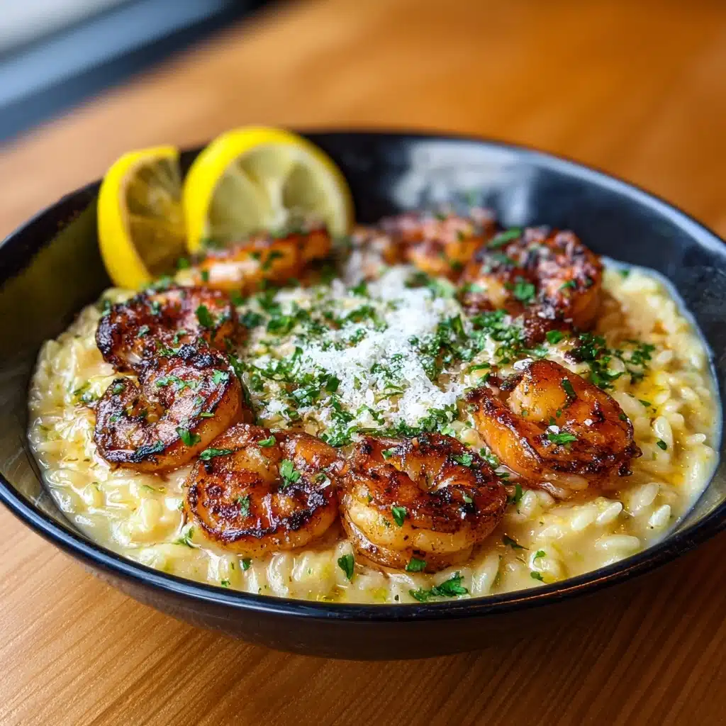 Shrimp Orzo Lemon Garlic Sauce Recipe - Recipe Image