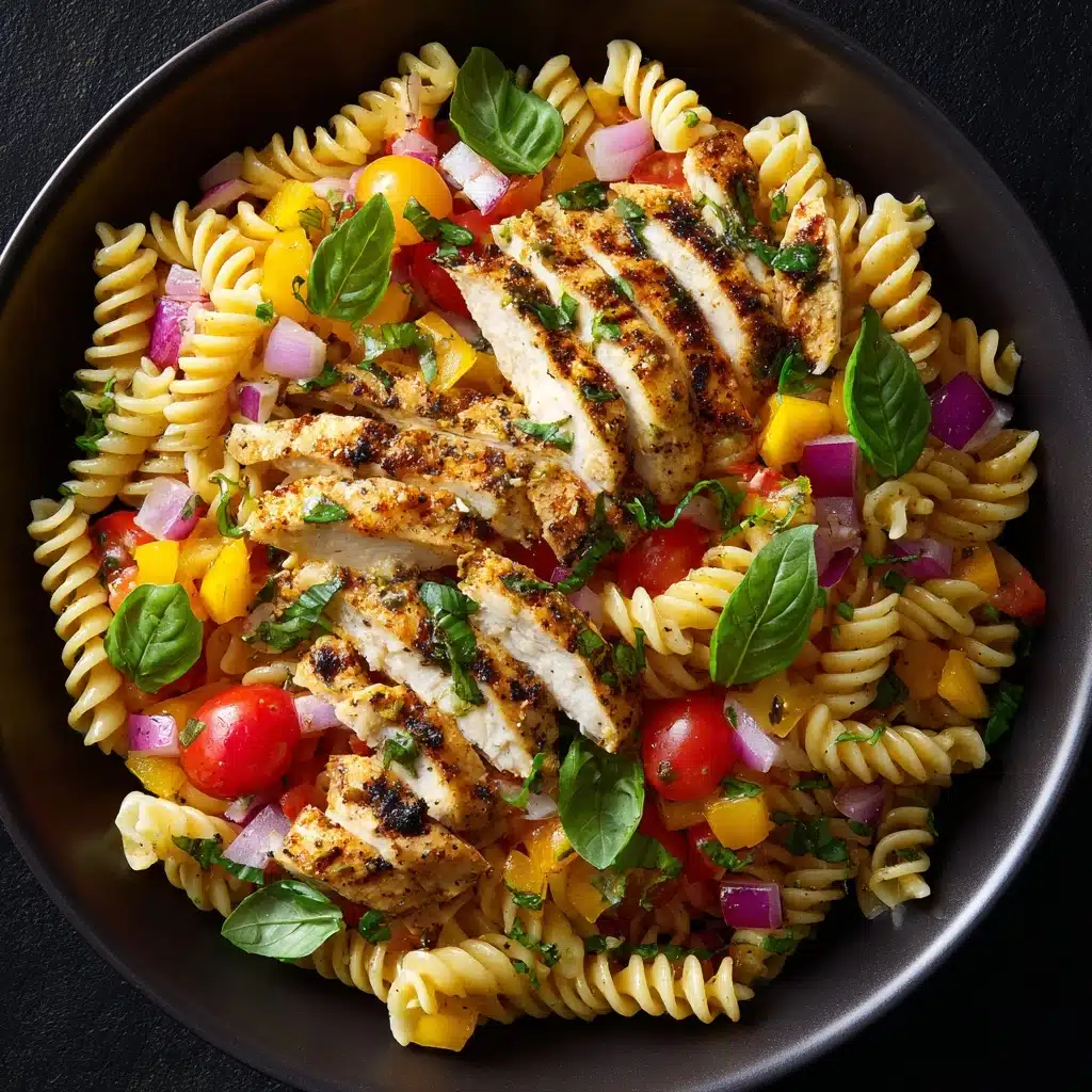 Mediterranean Chicken Pasta Salad Recipe - Recipe Image