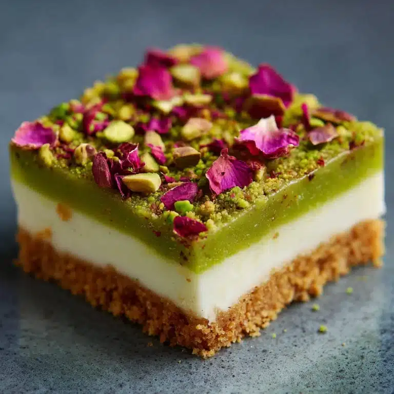 Pistachio Rose Tart Recipe