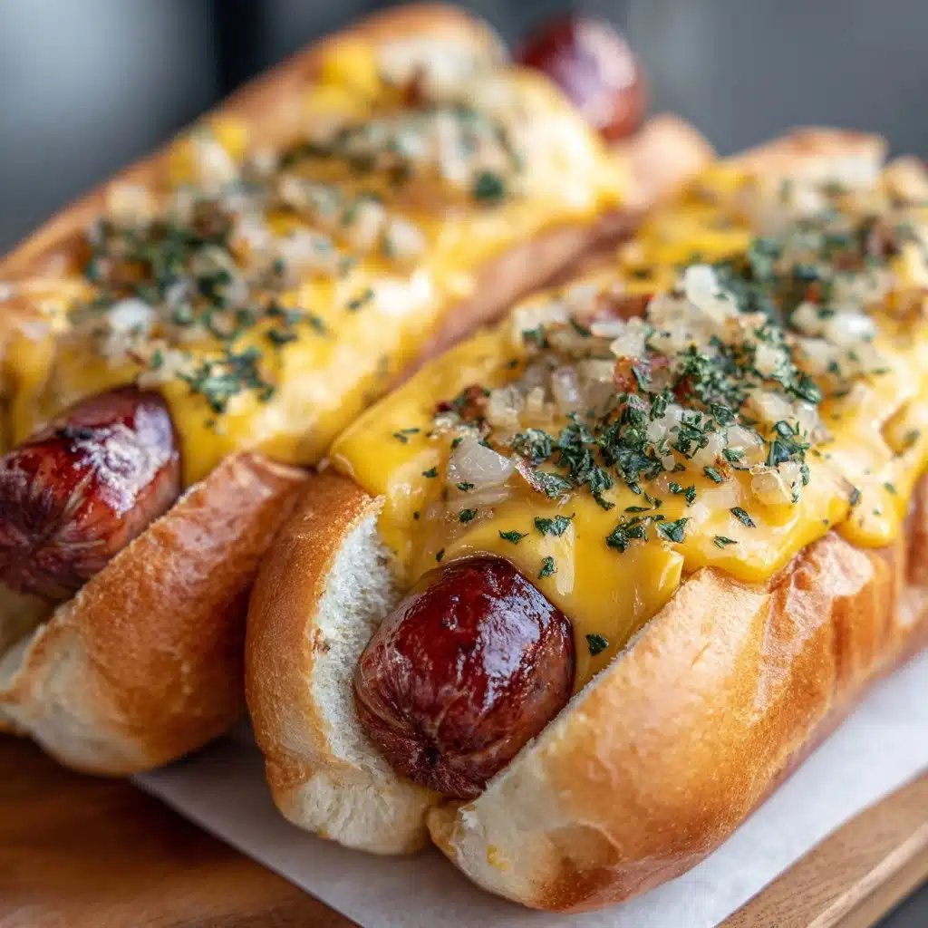 Epic Air Fryer Grilled Cheese Hot Dogs Recipe - Recipe Image