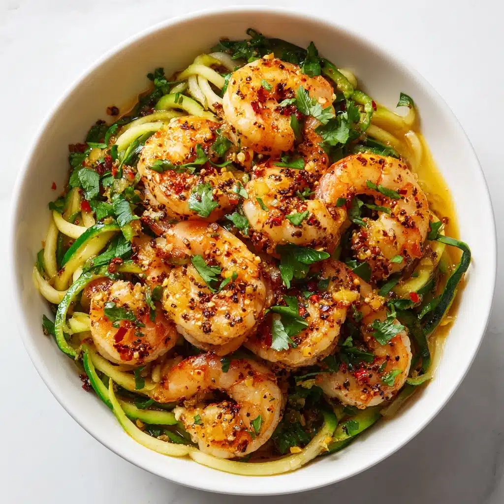 Garlic Butter Shrimp with Zucchini Noodles Recipe - Recipe Image