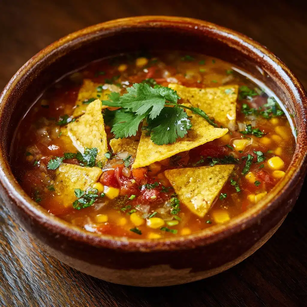 Salsa Verde Tortilla Soup Recipe - Recipe Image