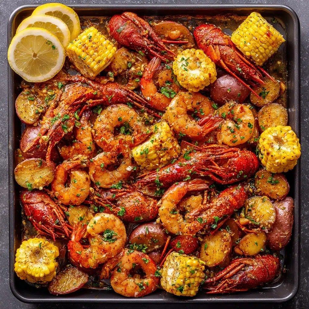 Cajun Seafood Boil with Garlic Butter Sauce Recipe - Recipe Image
