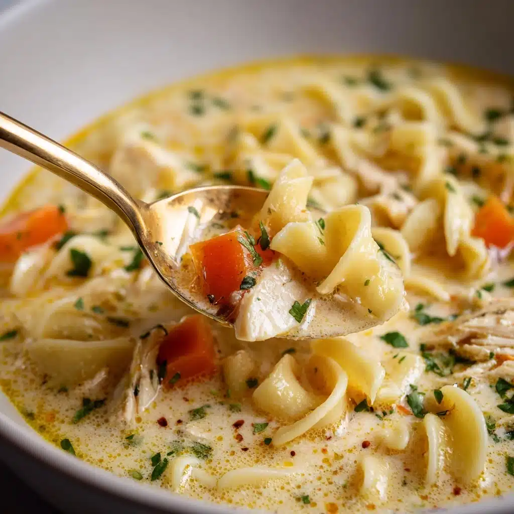Creamy Chicken Noodle Soup Recipe - Recipe Image