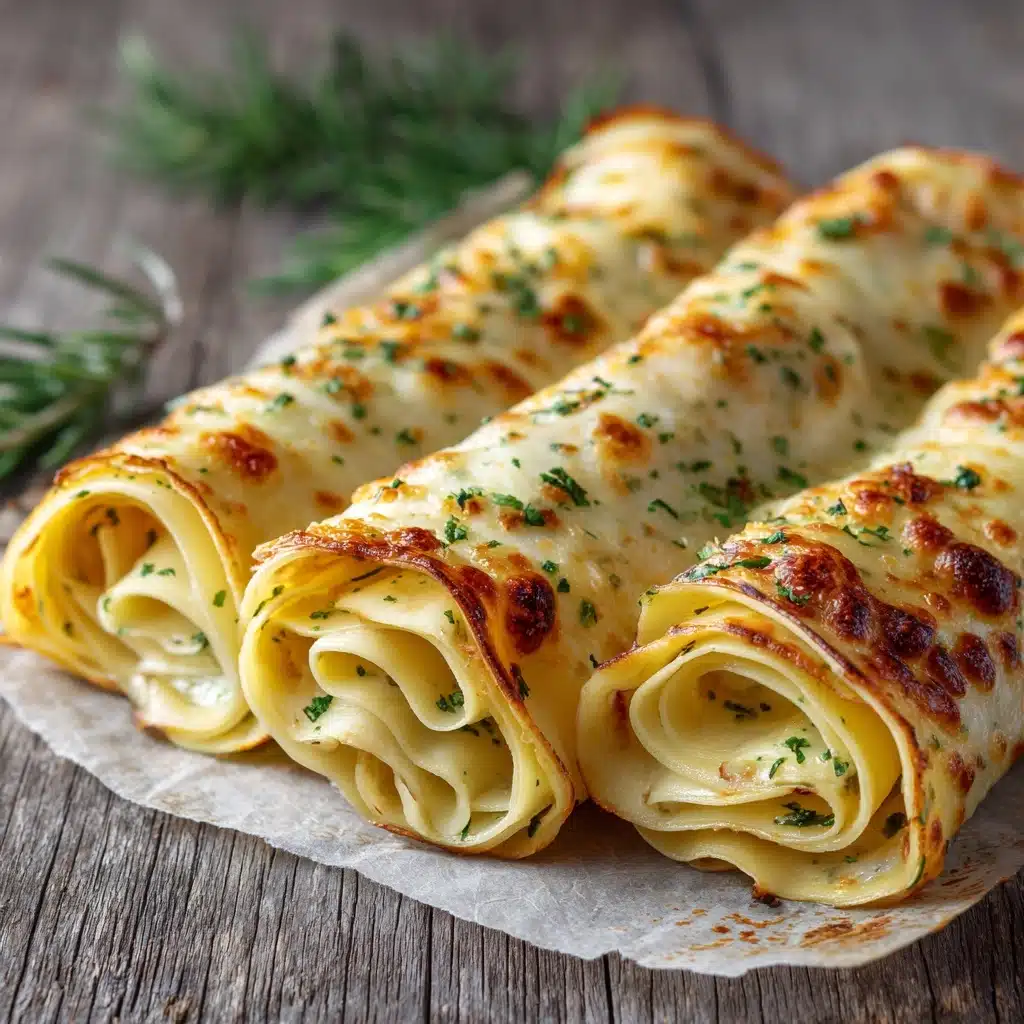 Cheesy Garlic Butter Rollups Recipe - Recipe Image