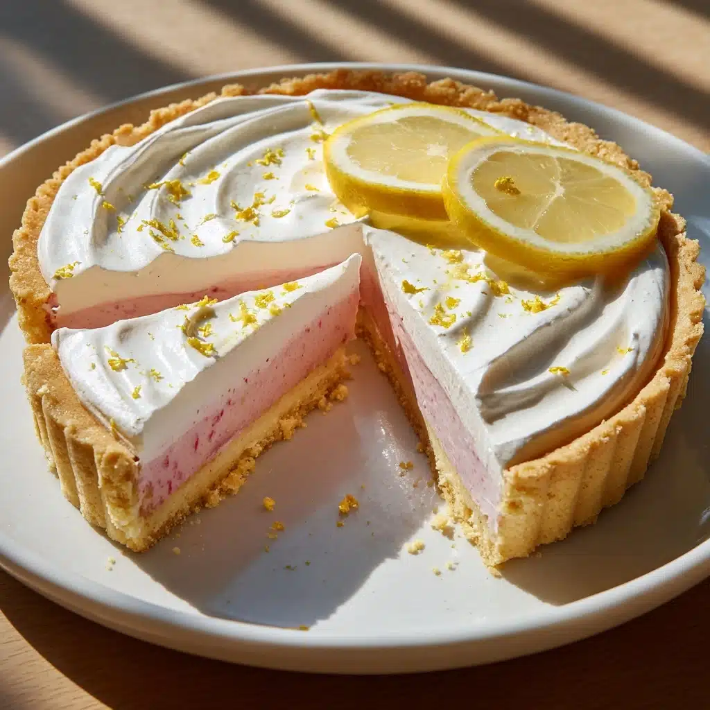 No Bake Strawberry Lemonade Pie Recipe - Recipe Image