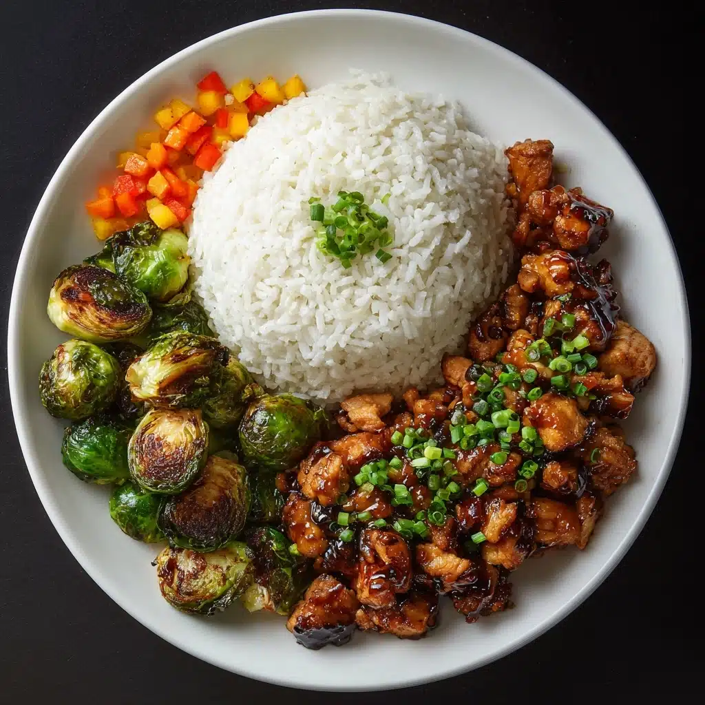 Air Fryer Sweet Chili Chicken and Brussels Sprouts Recipe - Recipe Image