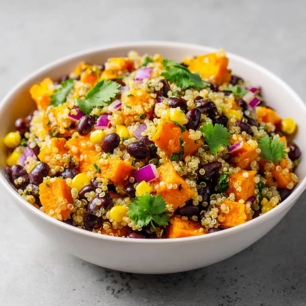 Roasted Sweet Potato Black Bean Quinoa Salad Recipe - Recipe Image