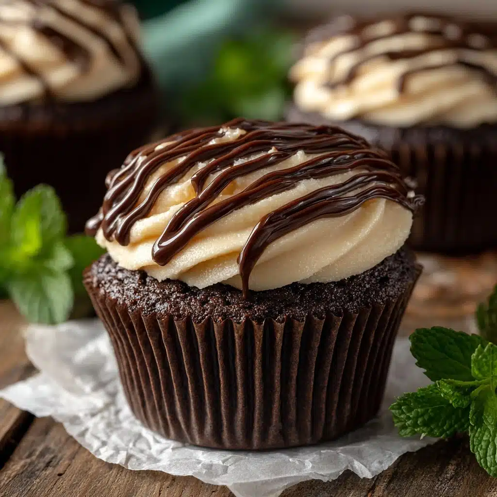 Mint Brownie Cheesecake Cups Recipe - Recipe Image