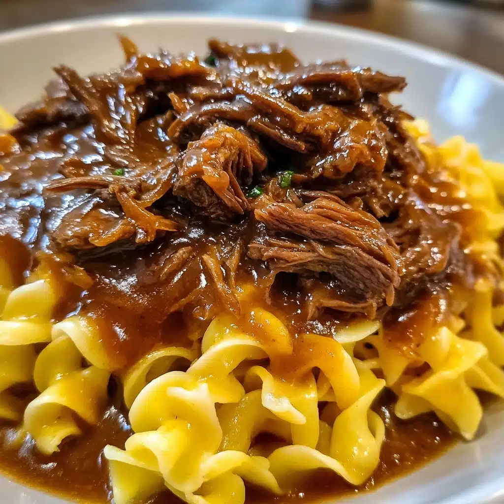 Crock Pot Mississippi Beef Noodles Recipe