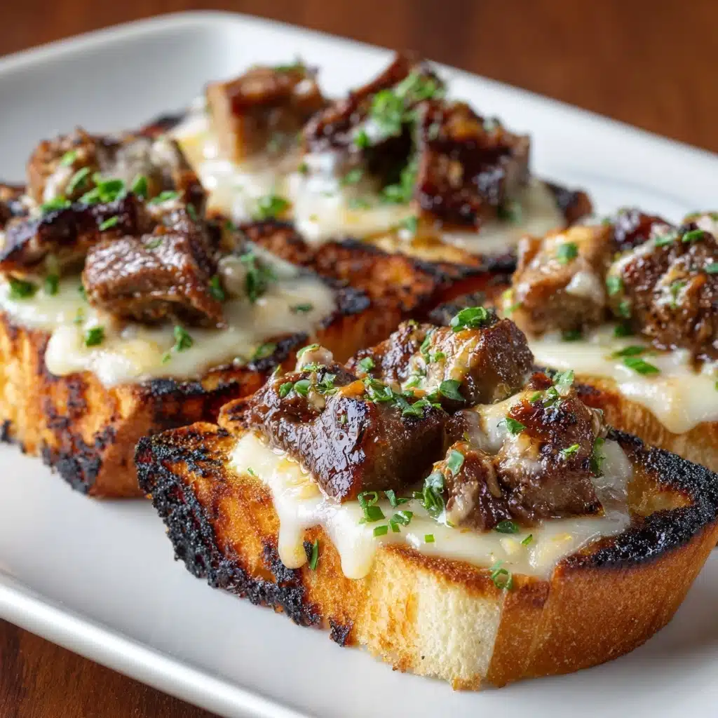 Steak Garlic Bread Recipe - Recipe Image
